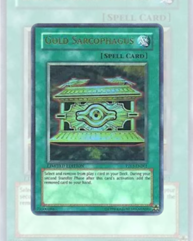 1. Gold Sarcophagus Pharaoh Tour Promos - Ultra Rare - PT03-EN0011. Pretend Gyarados Pikachu (JP) XY Promo - 151XY-P