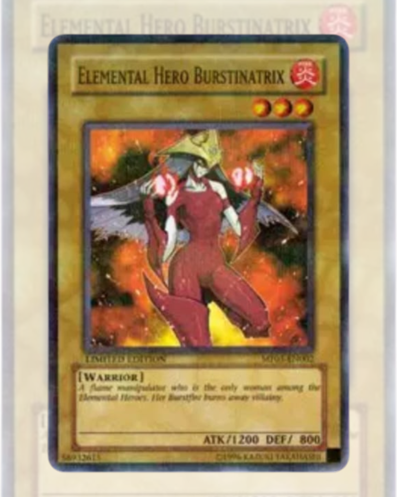 3. Elemental HERO Burstinatrix Mattel Action Figure Promos – Parallel Rare – MF03-EN004 Limited